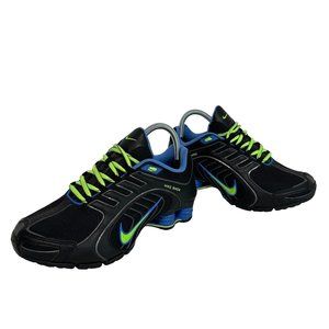 Nike SHOX Navina Shoes 356918-034 Black Blue Green Sneakers Women Sz 7.5